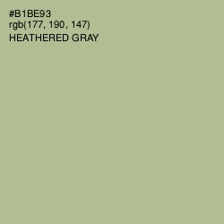 #B1BE93 - Heathered Gray Color Image