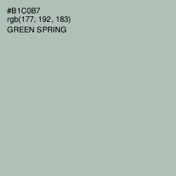#B1C0B7 - Green Spring Color Image