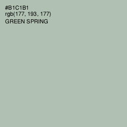 #B1C1B1 - Green Spring Color Image