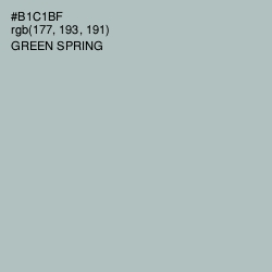 #B1C1BF - Green Spring Color Image