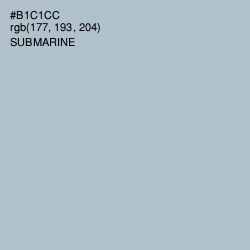 #B1C1CC - Submarine Color Image