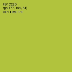 #B1C23D - Key Lime Pie Color Image