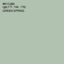 #B1C2B0 - Green Spring Color Image