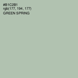 #B1C2B1 - Green Spring Color Image