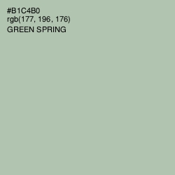#B1C4B0 - Green Spring Color Image