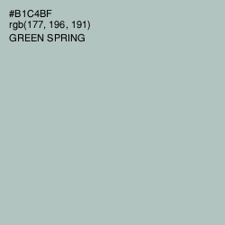 #B1C4BF - Green Spring Color Image