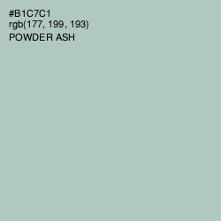 #B1C7C1 - Powder Ash Color Image