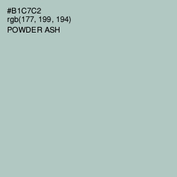 #B1C7C2 - Powder Ash Color Image