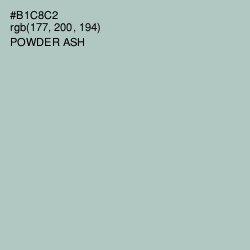 #B1C8C2 - Powder Ash Color Image