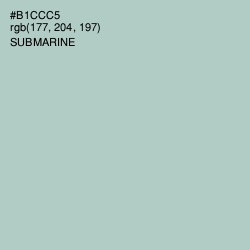 #B1CCC5 - Submarine Color Image