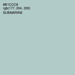 #B1CCC8 - Submarine Color Image