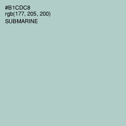 #B1CDC8 - Submarine Color Image