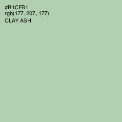 #B1CFB1 - Clay Ash Color Image