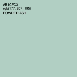 #B1CFC3 - Powder Ash Color Image