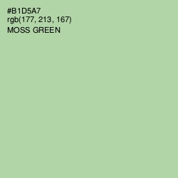#B1D5A7 - Moss Green Color Image