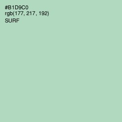 #B1D9C0 - Surf Color Image