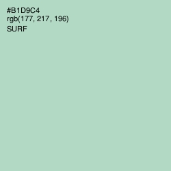 #B1D9C4 - Surf Color Image