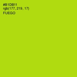 #B1DB11 - Fuego Color Image