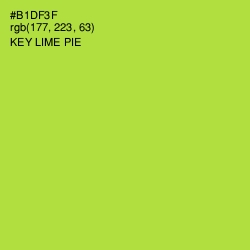 #B1DF3F - Key Lime Pie Color Image