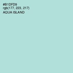 #B1DFD9 - Aqua Island Color Image