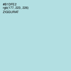 #B1DFE2 - Ziggurat Color Image