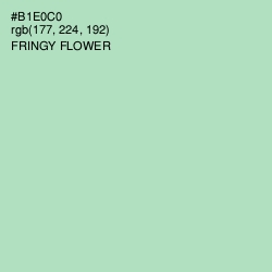 #B1E0C0 - Fringy Flower Color Image