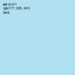 #B1E1F1 - Sail Color Image