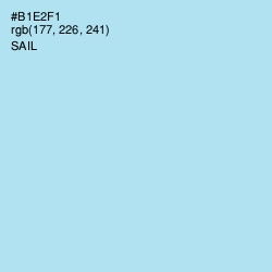 #B1E2F1 - Sail Color Image