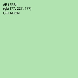 #B1E3B1 - Celadon Color Image