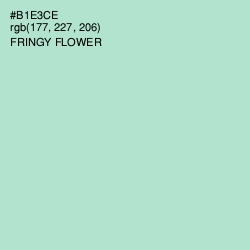 #B1E3CE - Fringy Flower Color Image