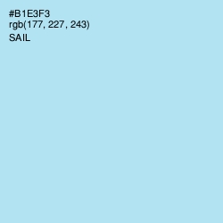 #B1E3F3 - Sail Color Image