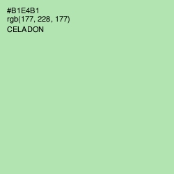 #B1E4B1 - Celadon Color Image