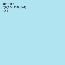 #B1E4F1 - Sail Color Image