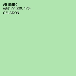 #B1E5B0 - Celadon Color Image