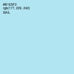 #B1E5F2 - Sail Color Image