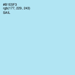 #B1E5F3 - Sail Color Image