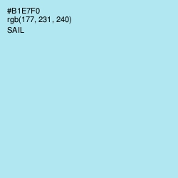 #B1E7F0 - Sail Color Image