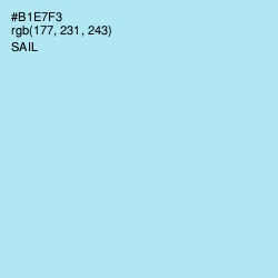 #B1E7F3 - Sail Color Image