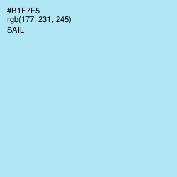 #B1E7F5 - Sail Color Image