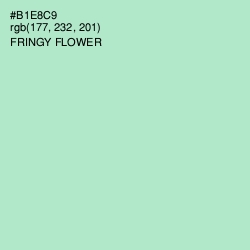 #B1E8C9 - Fringy Flower Color Image