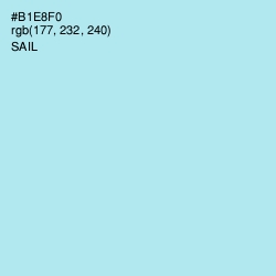 #B1E8F0 - Sail Color Image