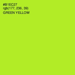 #B1EC27 - Green Yellow Color Image