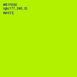 #B1F000 - Lime Color Image