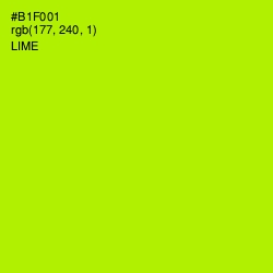 #B1F001 - Lime Color Image