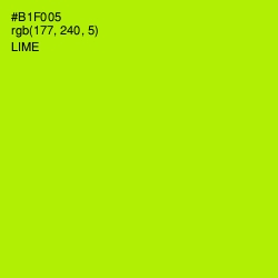 #B1F005 - Lime Color Image