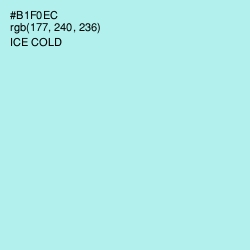 #B1F0EC - Ice Cold Color Image
