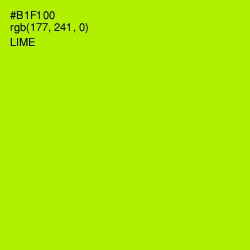 #B1F100 - Lime Color Image