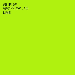 #B1F10F - Lime Color Image