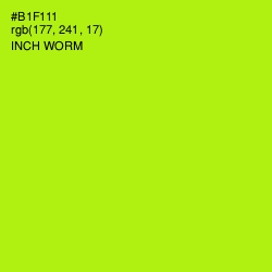 #B1F111 - Inch Worm Color Image