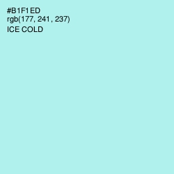 #B1F1ED - Ice Cold Color Image
